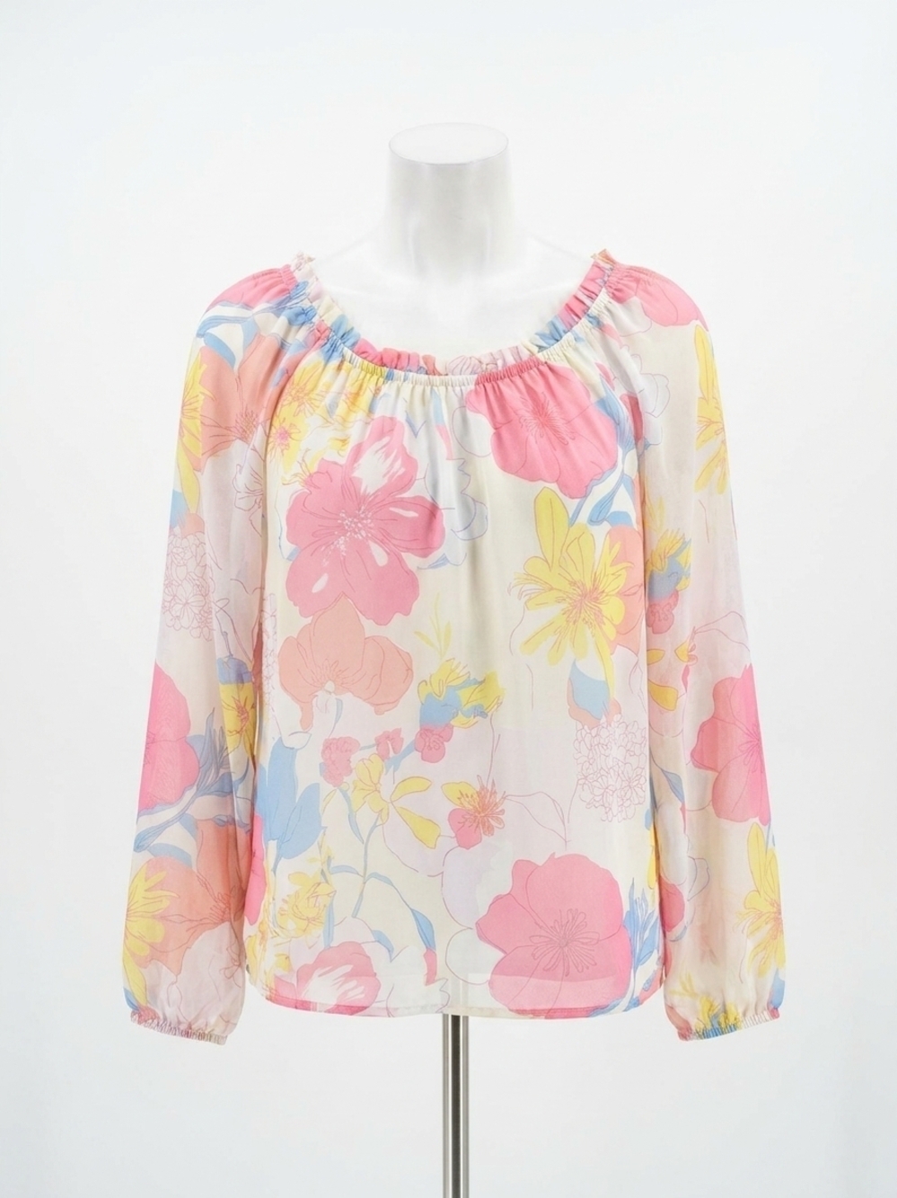 NEW CHARLIE B the aloha top in pink floral